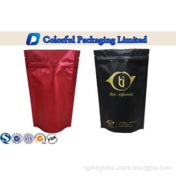 Glossy printing Zipper top Resealable Laminated Pouch With